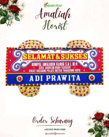 Papan Bunga Ucapan Selamat Sruwohrejo